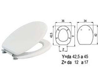 sedile wc universale laccato bianco cod:ferx.fer42390