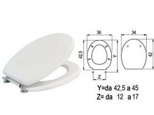 sedile wc universale laccato bianco cod:ferx.fer42390