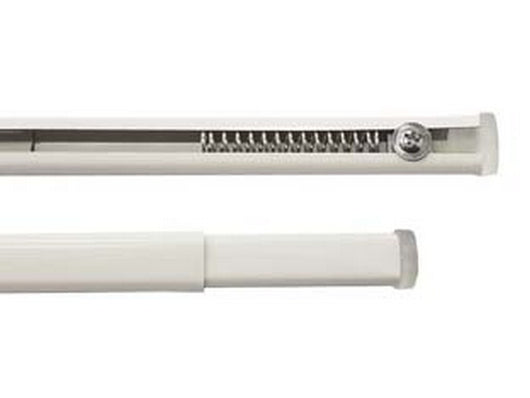 10blister astine guida piatta estensibili per tende bianca - cm.27-40 - colore bianco cod:ferx.fer50968