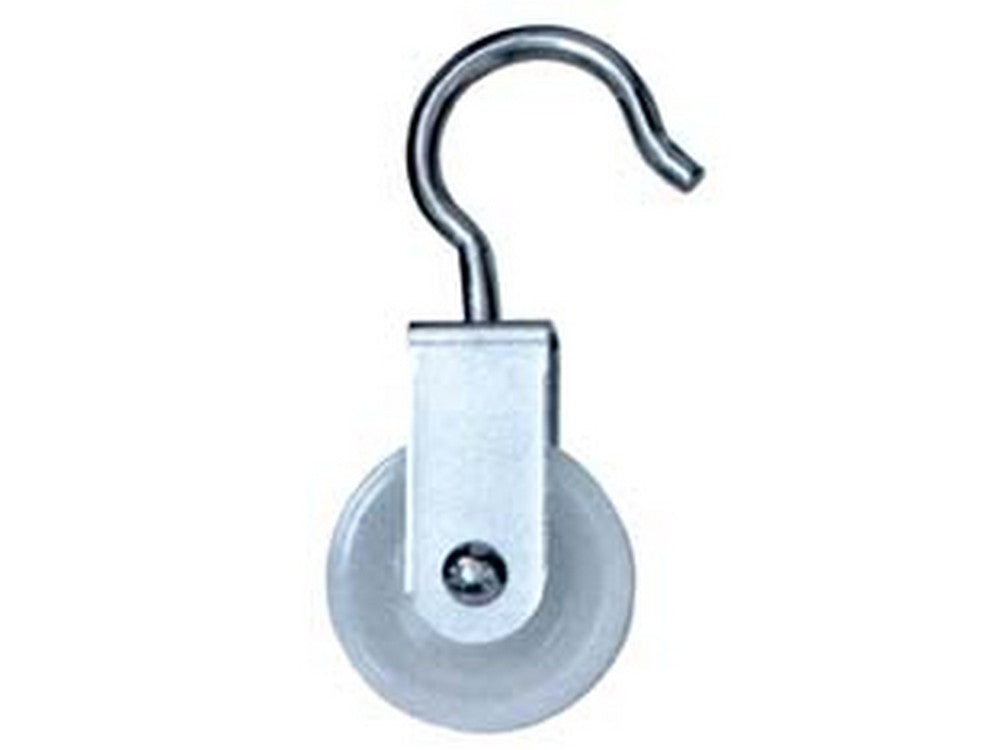 carrucole con gancio ruota nylon - ø mm.50x15 cod:ferx.fer51682