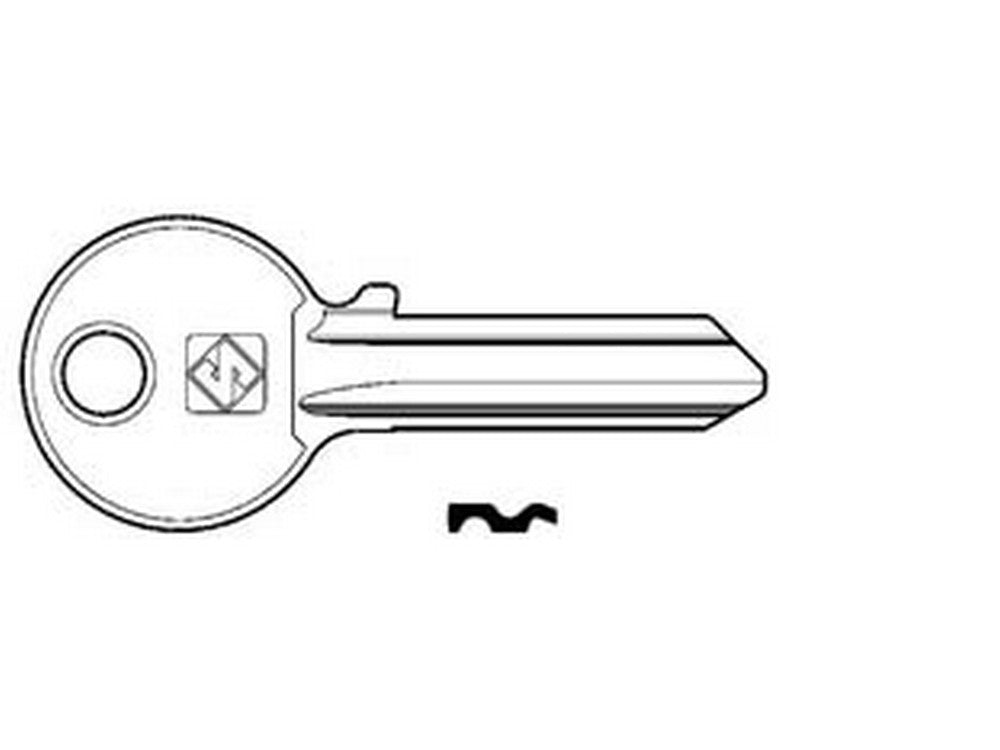 chiavi per cilindri iseo 5 spine grandi ie2 - ie2 dx  cod:ferx.fer52863