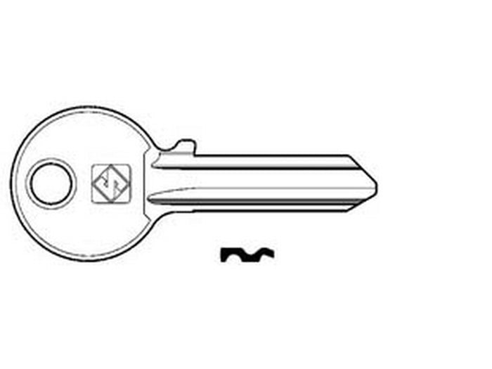 chiavi per cilindri iseo 5 spine grandi ie2 - ie2 dx  cod:ferx.fer52863