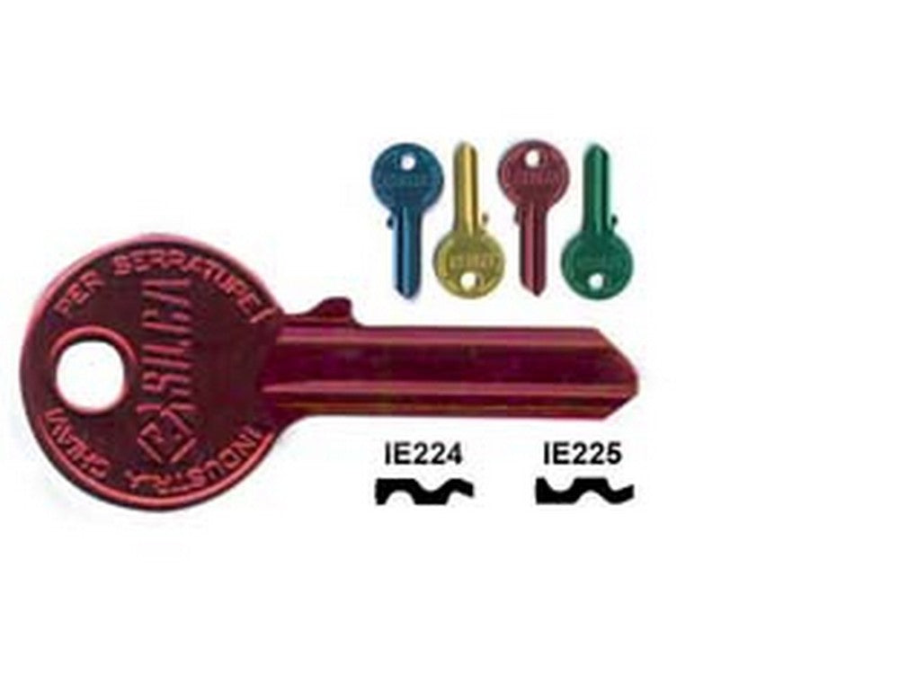 chiavi per cilindri iseo 4 spine grandi - ie224u dx ultralite rosse cod:ferx.fer55796