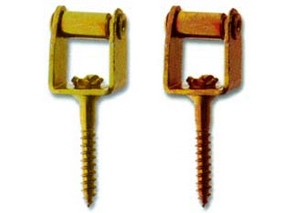 cavallotti con rullo e vite a legno - in acciaio bronzato cod:ferx.fer56878