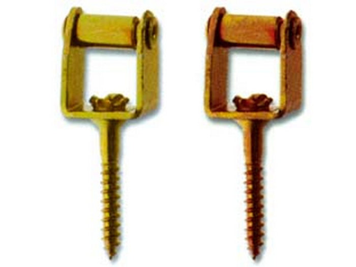cavallotti con rullo e vite a legno - in acciaio bronzato cod:ferx.fer56878