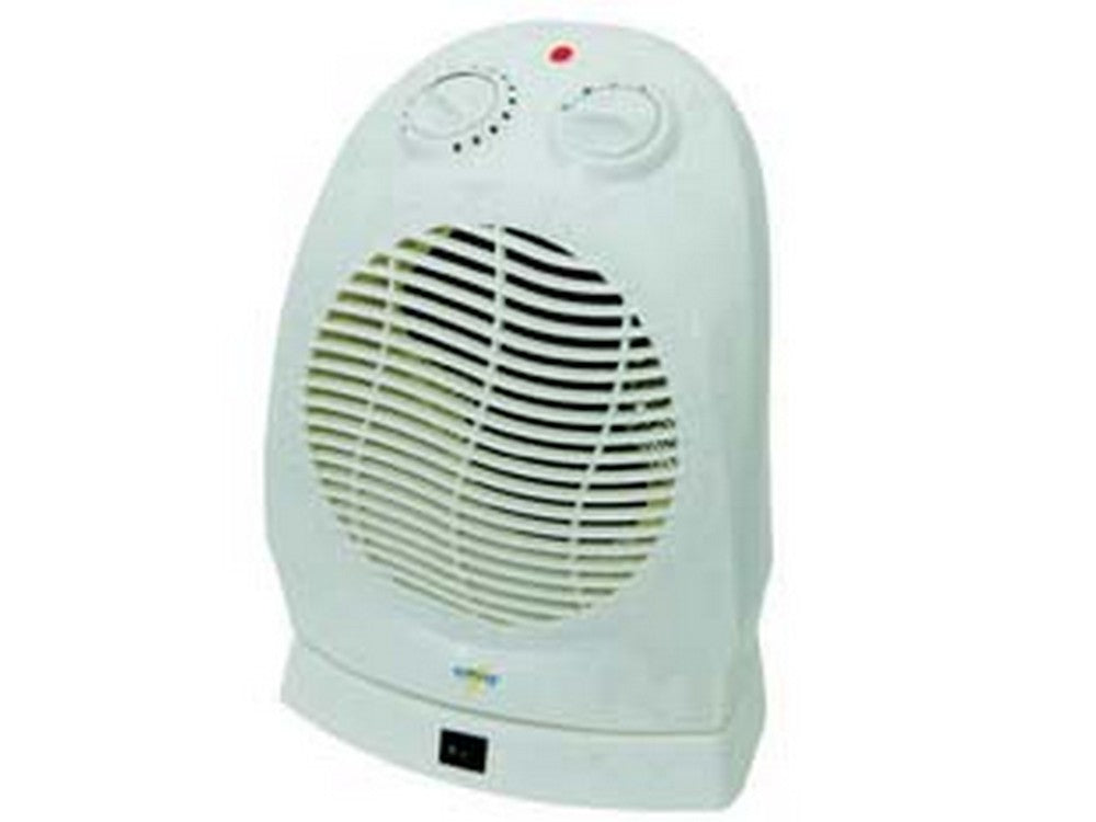 termoventilatore ruotante con termostato 2000w - misure di ingombro cm.24x21x31h. cod:ferx.fer61131