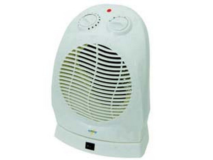 termoventilatore ruotante con termostato 2000w - misure di ingombro cm.24x21x31h. cod:ferx.fer61131