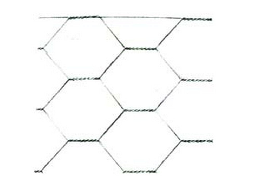 rete tripla torsione zincata maglia 25/3 filo ø mm.0,8 esterno - cm.100h. cod:ferx.fer55697