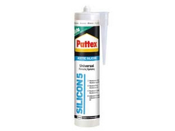 pattex silicone sista silicon 5 acetico bianco - ml.280 cod:ferx.fer62503