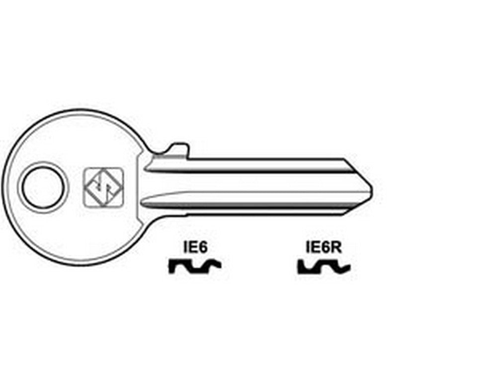 chiavi per cilindri iseo 5 spine grandi - ie6 dx  cod:ferx.fer66150