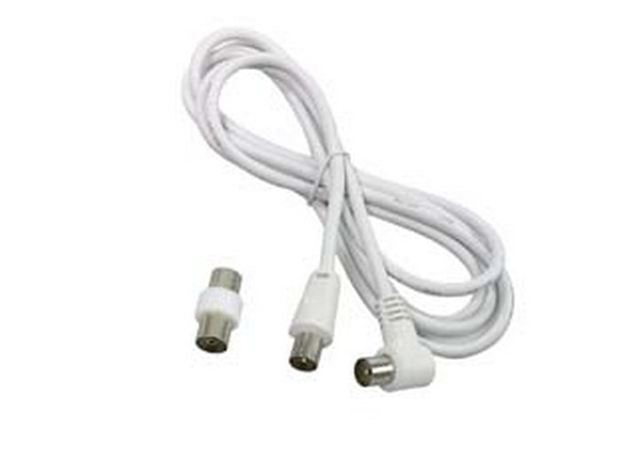 prolunga tv con cavo mt.2 spina maschio-femmina + adattatore maschio cod:ferx.fer66419