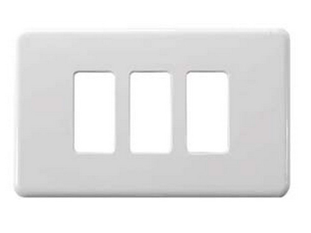 coprinterruttori 3 posti in nylon - bianco art.0800.03 cod:ferx.fer70614