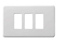 coprinterruttori 3 posti in nylon - bianco art.0800.03 cod:ferx.fer70614