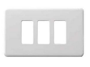 coprinterruttori 3 posti in nylon - bianco art.0800.03 cod:ferx.fer70614