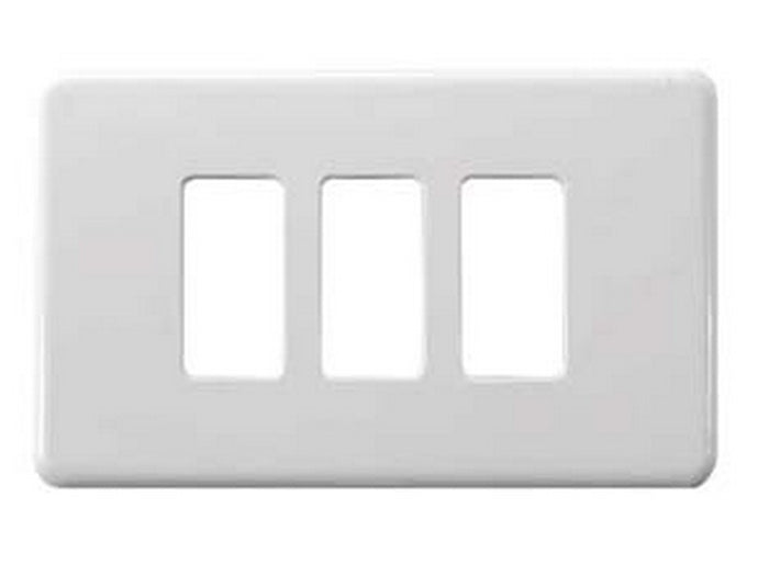 coprinterruttori 3 posti in nylon - bianco art.0800.03 cod:ferx.fer70614