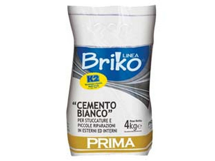 k2 linea briko cemento bianco in polvere - kg.4 in sacco cod:ferx.fer71116