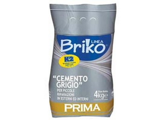 k2 linea briko cemento grigio in polvere - kg.4 in sacco cod:ferx.fer71123