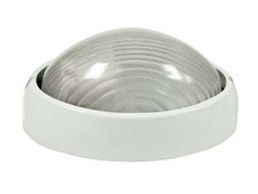 plafoniera ovale in alluminio per esterno - 60w ip54 ? mm.213x148x98h. bianco cod:ferx.fer71574