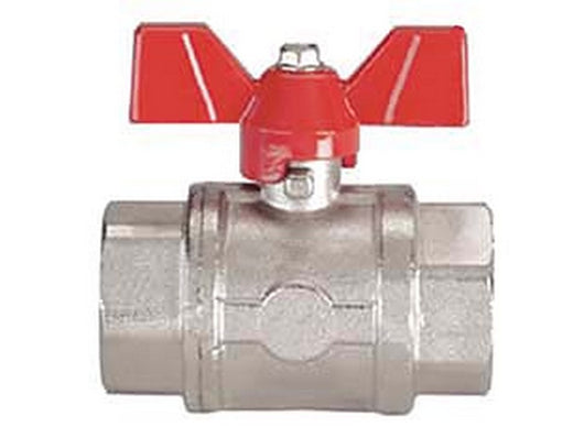 valvola a sfera f/f con maniglia a farfalla - ff 3/4" cod:ferx.fer71857