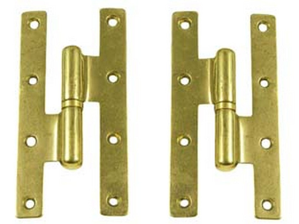 cerniere paumelles in ottone lucido - mm.55x100h. dx  cod:ferx.fer71949