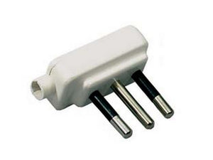 spina piatta mini 2 p+t bianca - 10a  cod:ferx.fer72670