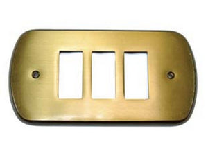 coprinterruttori cristina 3 posti in ottone bronzato - in ottone bronzato cod:ferx.fer74315