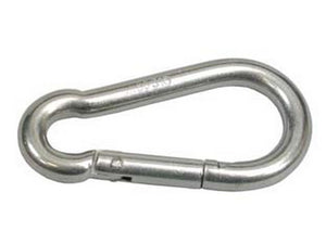 moschettoni da pompiere in acciaio inox - mm.40x4 cod:ferx.fer148450