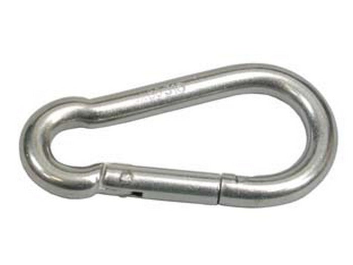 moschettoni da pompiere in acciaio inox - mm.80x8 cod:ferx.fer74780