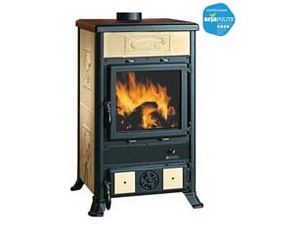 stufa a legna rossella r1 bii 8,8 kw liberty panna - misure cm.57,8x58,6x91,5h. - peso kg.155 cod:ferx.fer79334