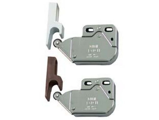 cricchetto a spinta mini latch con riscontro - mm.36x28x11 - marrone cod:ferx.fer84901