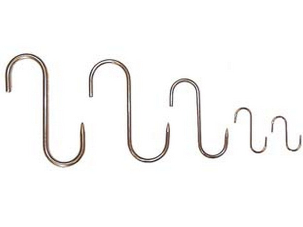 gancio inox da macellaio 1 punta - ø mm.9x200 cod:ferx.fer88633