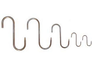 gancio inox da macellaio 1 punta - ø mm.5x120 cod:ferx.fer86226