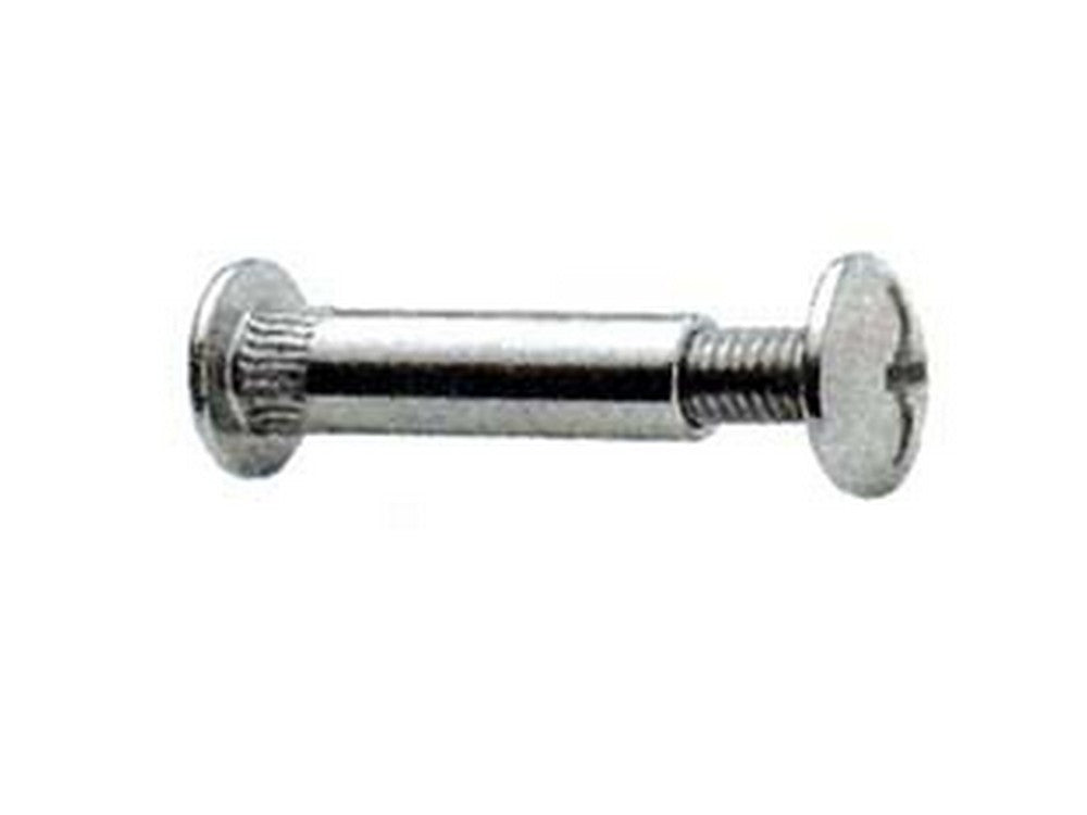 viti giunzione mobili acciaio nichelato  mm8x38h. testa  mm14 vite cod:ferx.fer85533