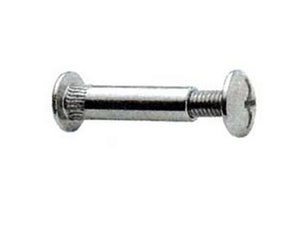 viti giunzione mobili acciaio nichelato  mm8x38h. testa  mm14 vite cod:ferx.fer85533