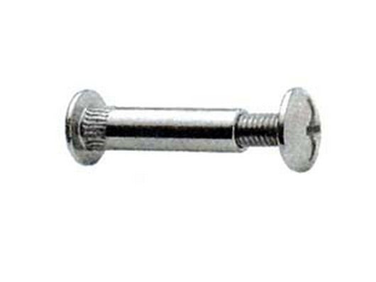 viti giunzione mobili acciaio nichelato  mm8x38h. testa  mm14 vite cod:ferx.fer85533