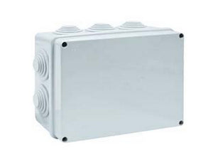 scatola stagna rettangolare con coperchio e 10 passacavi ip65 - mm.190x140x70h. (009) cod:ferx.fer87698