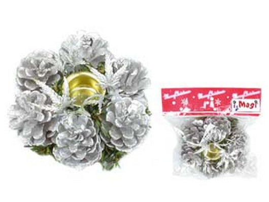 1blister porta candele a un posto colore argento cod:ferx.fer88510