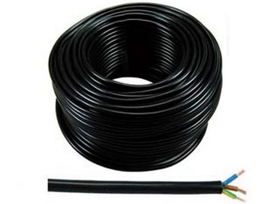 cavo elettrico multipolare similgomma nero h05vv-f - 3x mmq.1 colore nero cod:ferx.fer90612