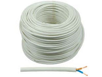 cavo elettrico bipolare similgomma bianco h05vv-f - 2x mmq.1 colore bianco  cod:ferx.fer90728