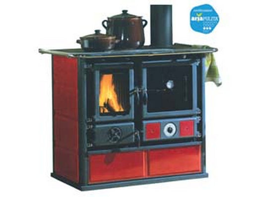 cucina a legna termorosa d.s.a. 4.0 15,5 kw liberty bordeaux - misure cm.101,7x66,2x85,2h. - peso kg.211 cod:ferx.fer90858