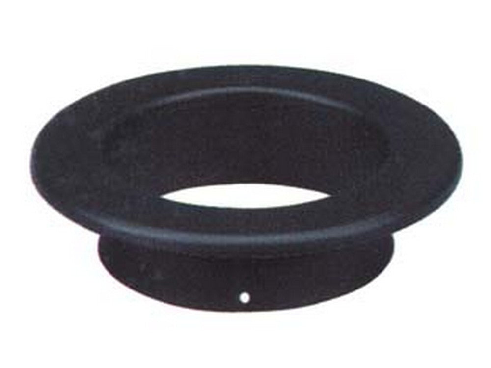 rosone porcellanato per stufe a legna nero opaco pesante mm.1,2 - ? cm.14 cod:ferx.fer136112