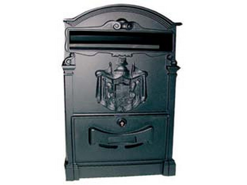 cassetta postale in alluminio per esterni "residence" nera - cm.25x9x41h. colore nero cod:ferx.fer96454