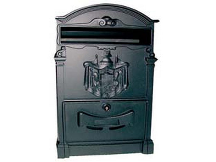 cassetta postale in alluminio per esterni "residence" nera - cm.25x9x41h. colore nero cod:ferx.fer96454