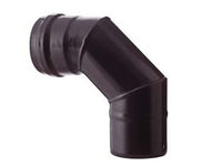 gomito a 90? per stufe a pellet nero opaco pesante mm.1,2 - ? cm.12 cod:ferx.fer291545