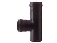 raccordo a "t" f/f per stufe a pellet nero opaco pesante mm.1,2 - ? cm.8 cod:ferx.fer97161