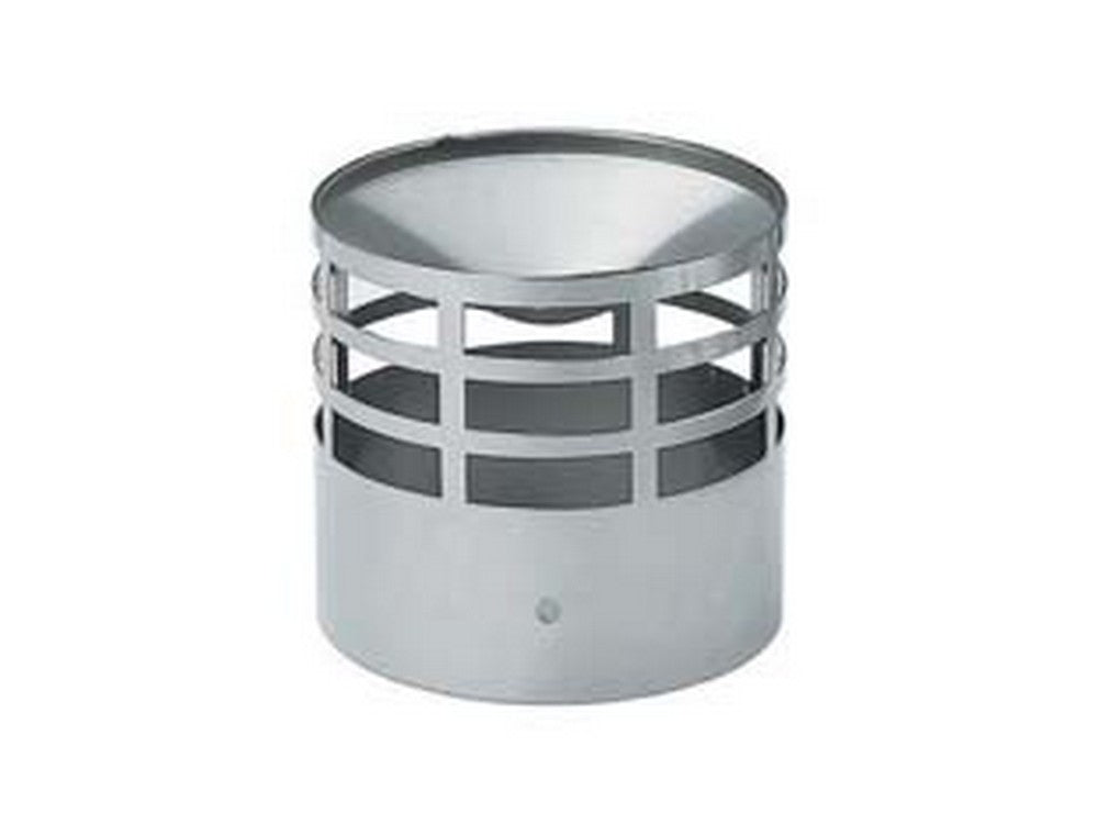 terminale di scarico in acciaio inox per stufe a pellet - ? cm.10 cod:ferx.fer244688