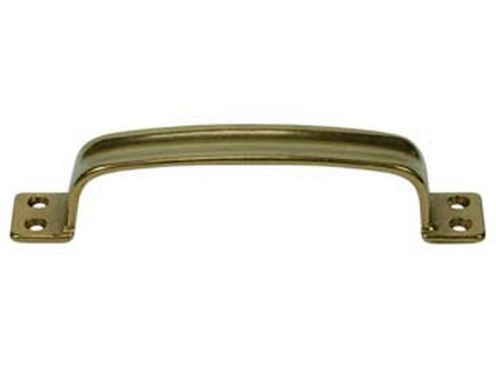 manettoncino scanalato in ottone lucido - mm.140x25h. - interfori mm.130 cod:ferx.fer100175