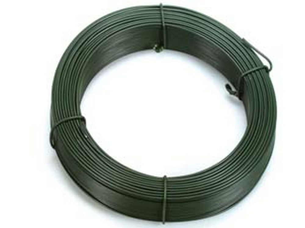 filo ferro plastificato verde matasse mt.100 n17 filo  mm2,8 tensione cod:ferx.fer101400