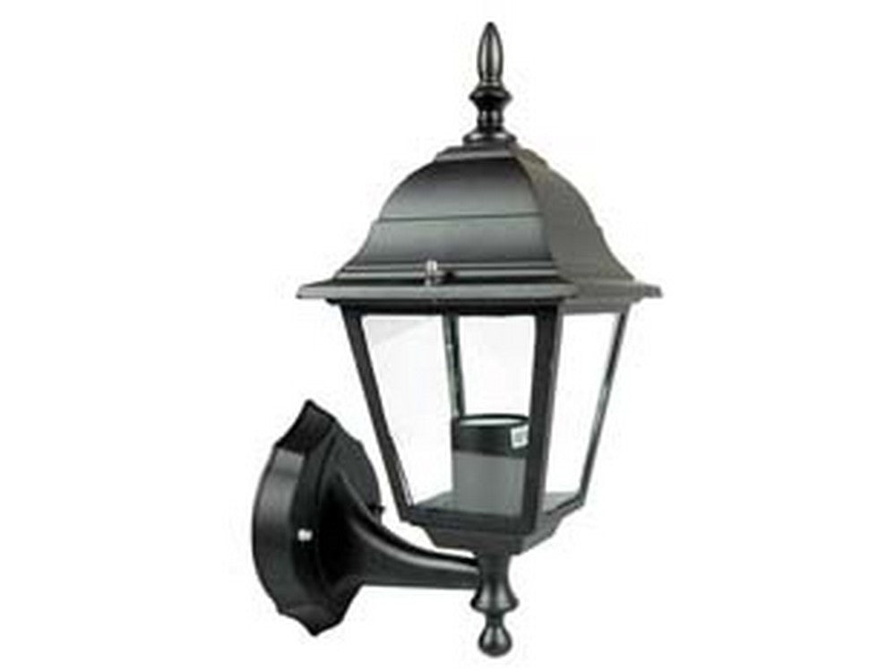lanterna con braccio inferiore modello new york - 60w ip44 mm.192x370h. colore nero cod:ferx.fer102490