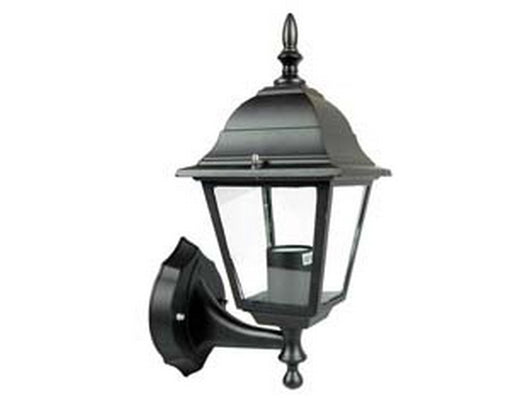 lanterna con braccio inferiore modello new york - 60w ip44 mm.192x370h. colore nero cod:ferx.fer102490